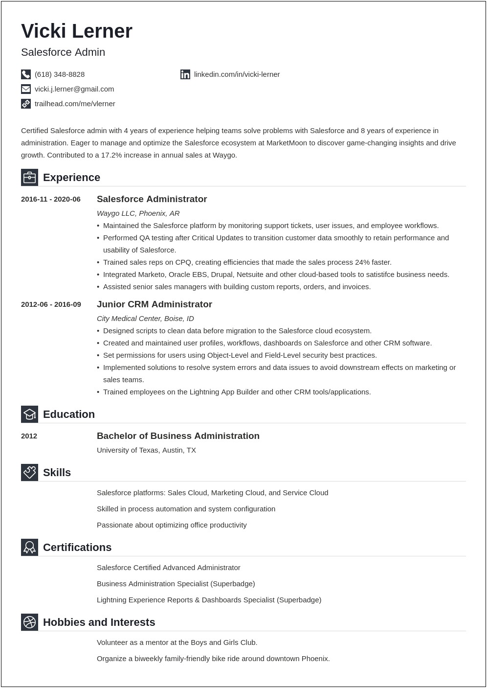 Sample Resume With Migration Of Company Systems