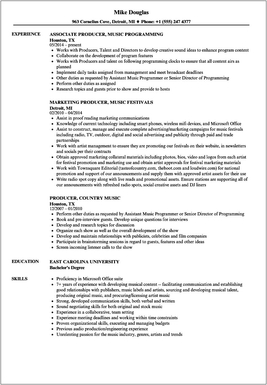 Sample Resumes Of A Rap Artist Assistant
