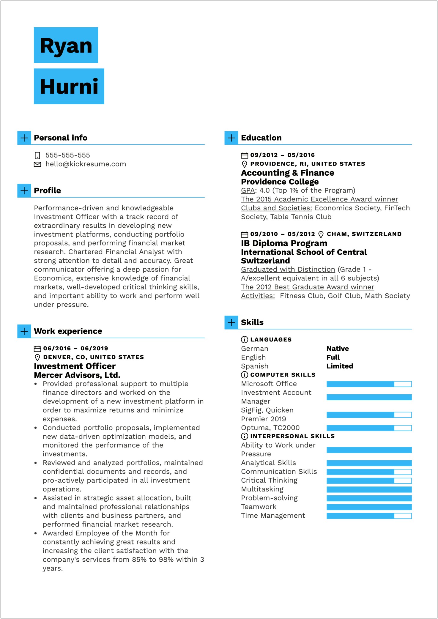 Sample Skills And Abilities For Communication Resume