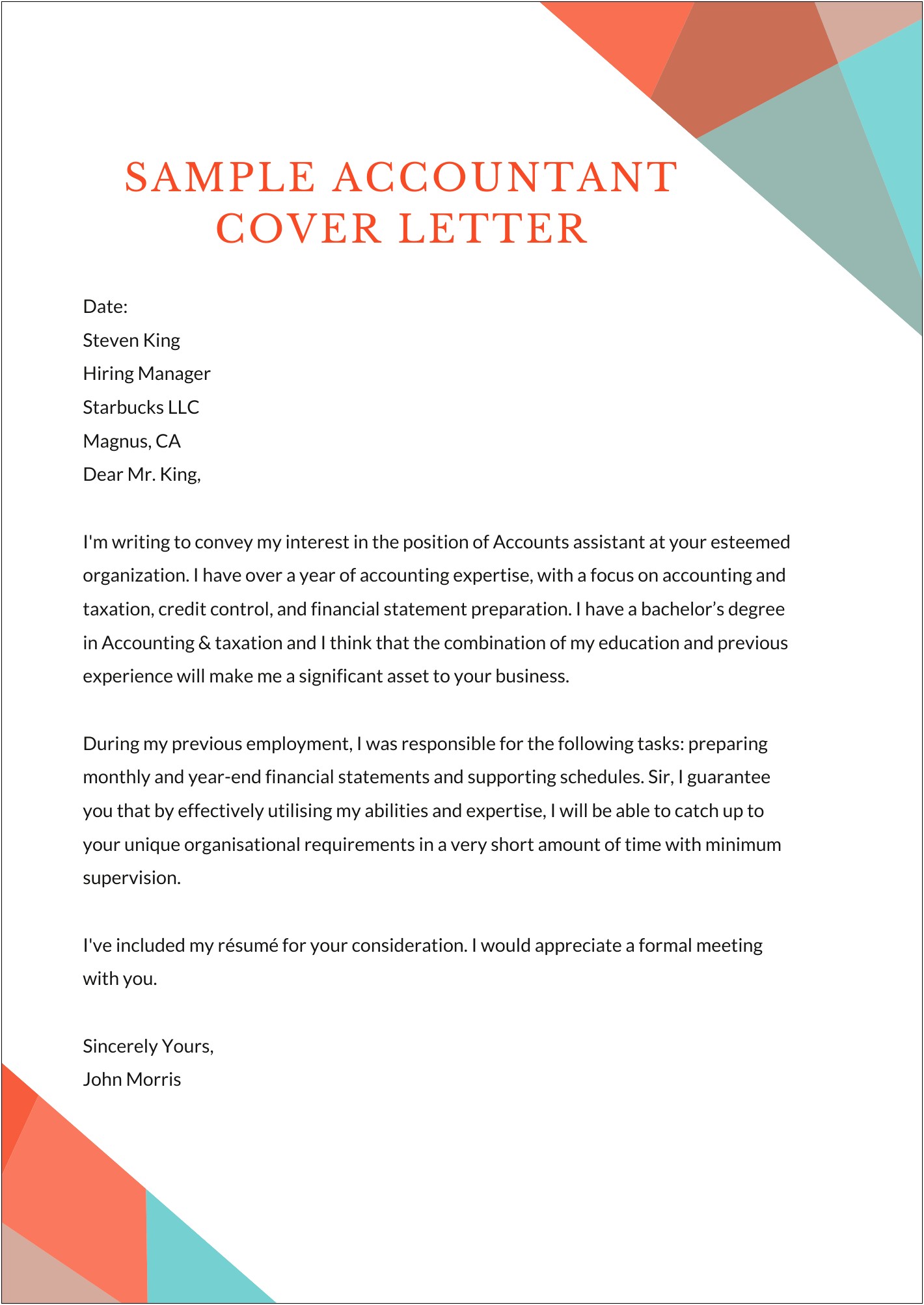 Samples Of Cover Letter For My Resume