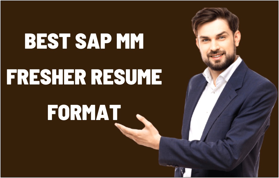 Sap Fico Consultant Fresher Resume Sample
