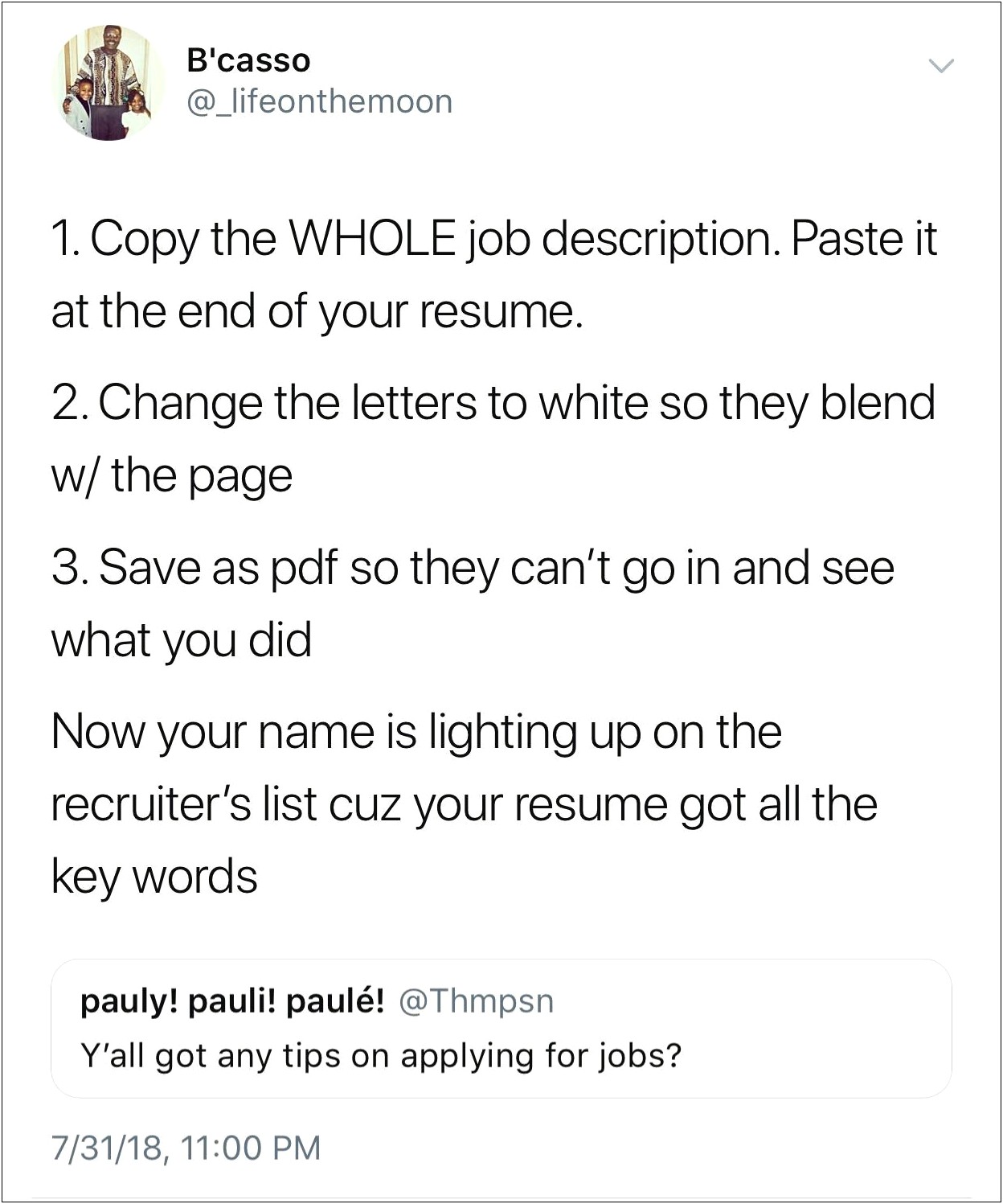 Scan Your Resume Or Job Application Reddit
