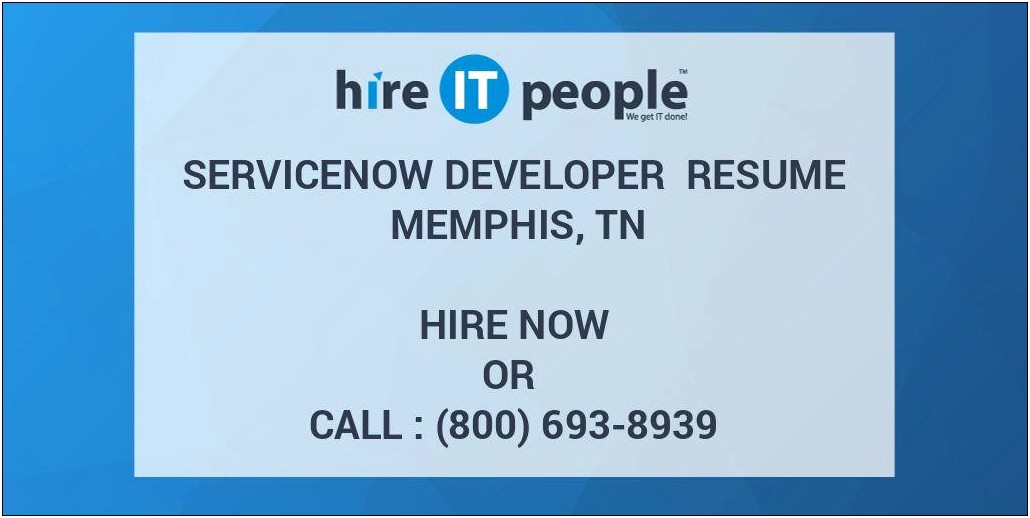 Servicenow Resume With Apex Experience Hire It