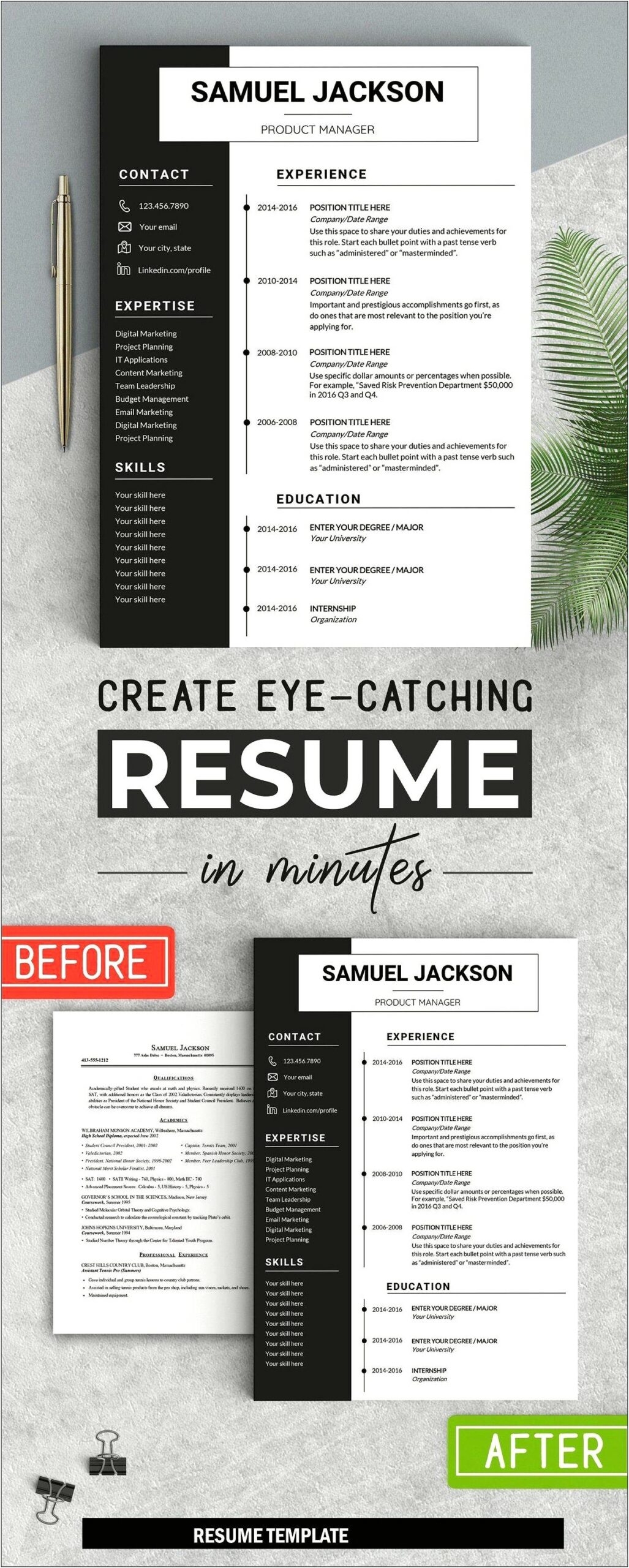 Share Free Professional Simple Resume Word