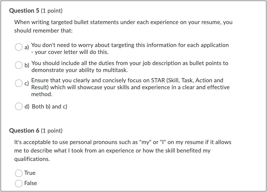 Should Experience Be Bullet Point In Resume