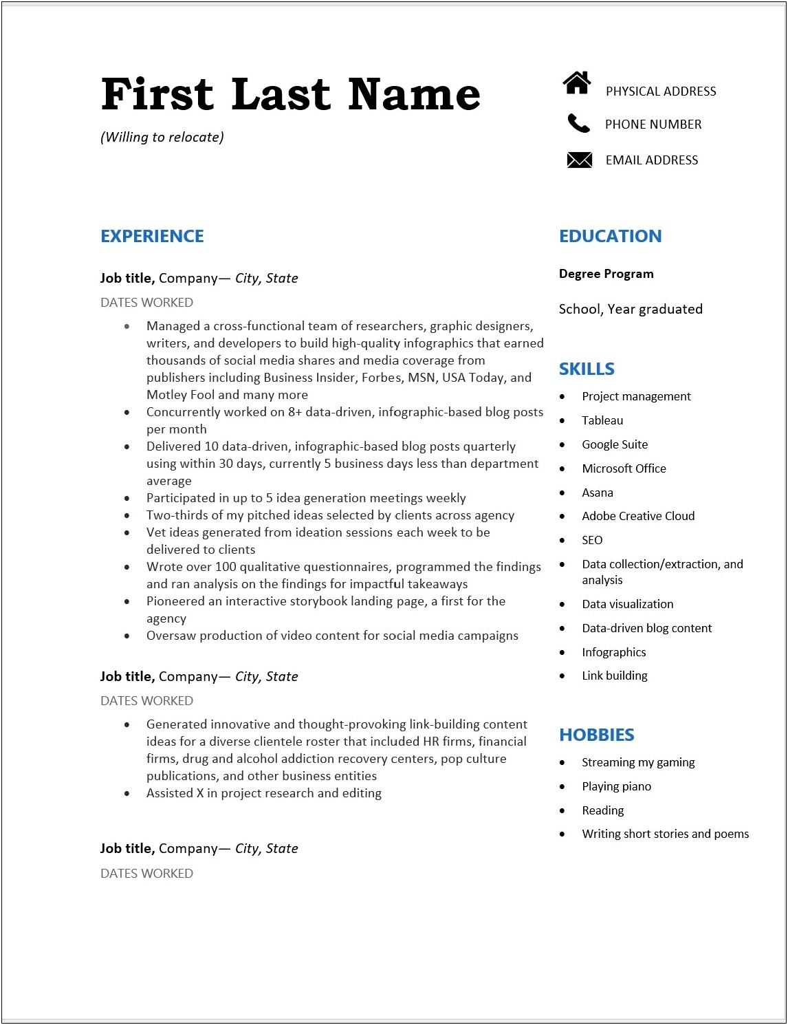Should I Include Job Dates On Resume