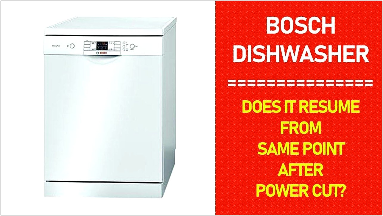 Should I Put Dishwasher On Resume