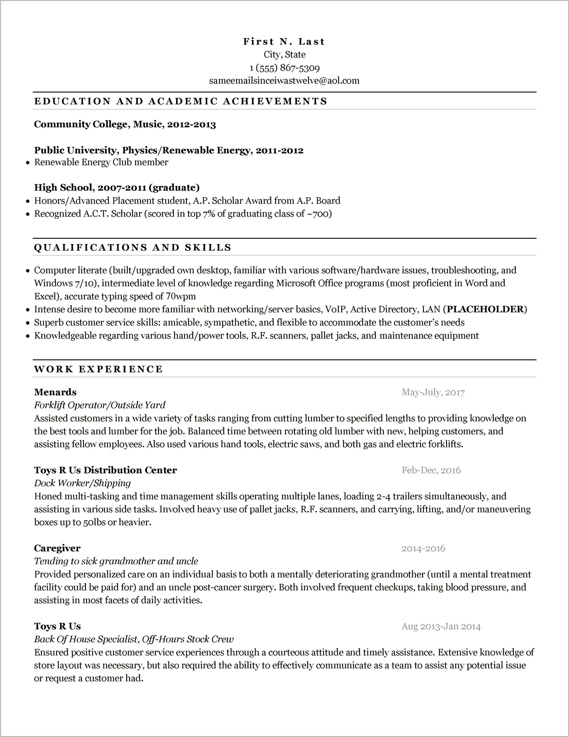 Should I Remove High School From Resume