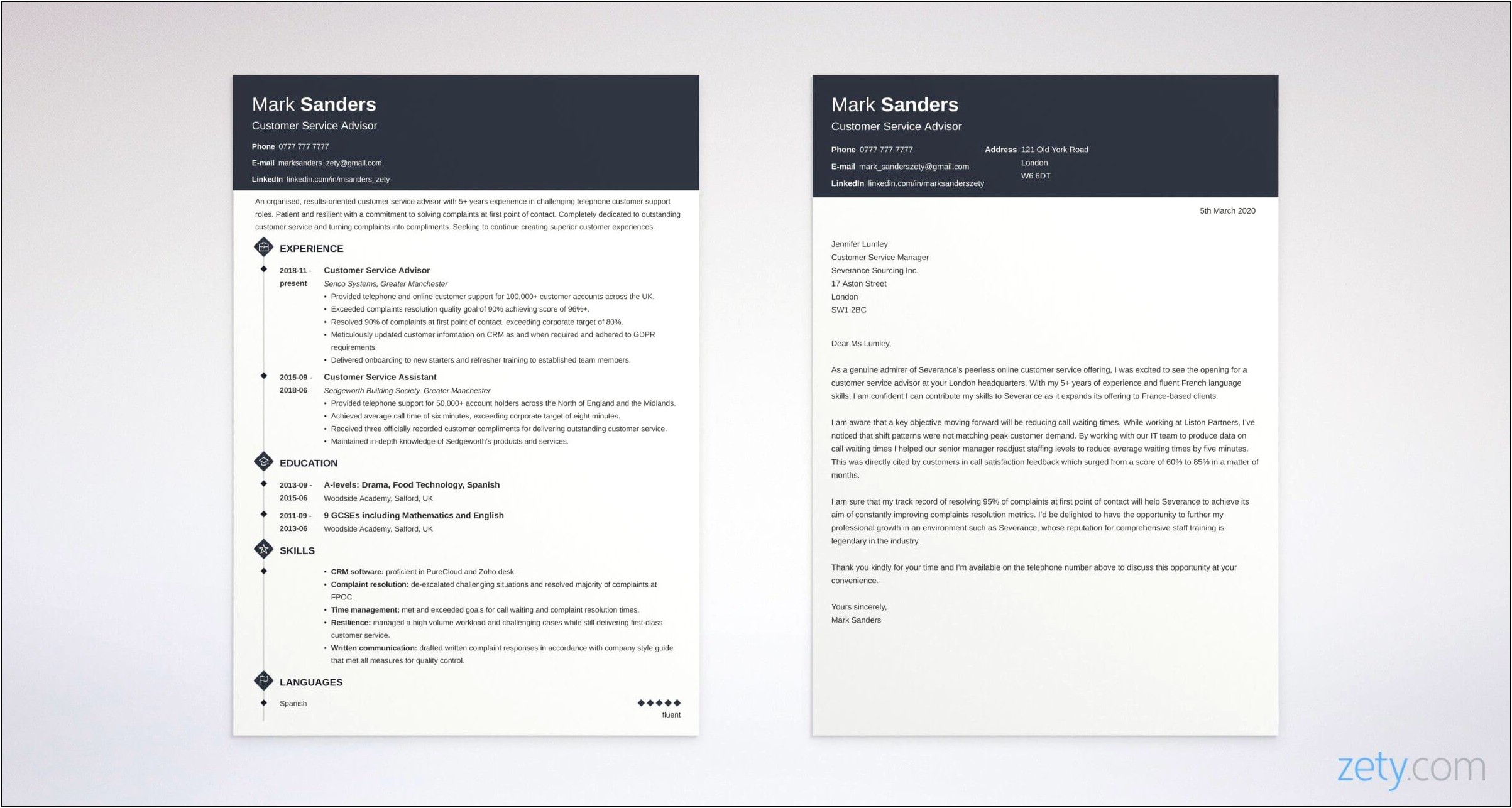 Should The Cover Letter Format Match The Resume