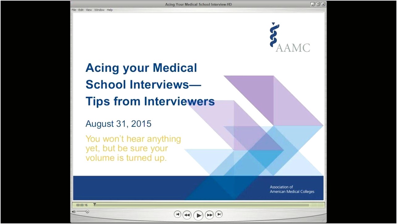 Should You Bring Resume To Medical School Interview