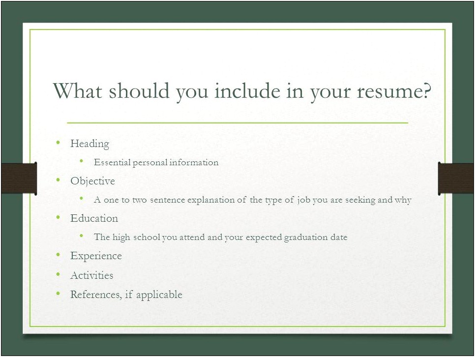 Should You Include Multiple High School On Resume