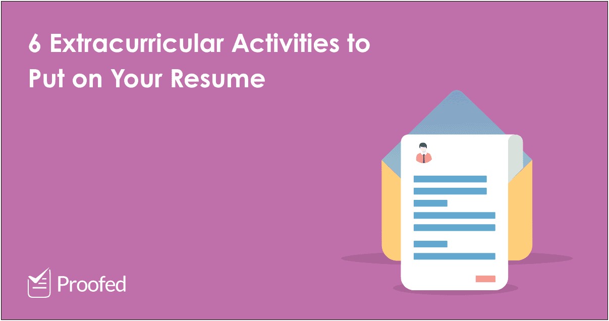 Should You Put Activities On A Resume