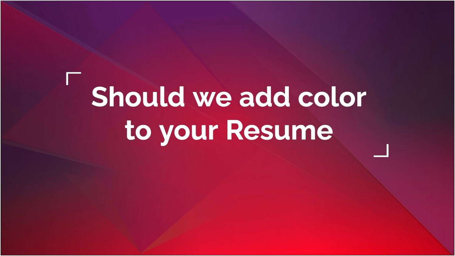 Should You Put Color On Your Resume