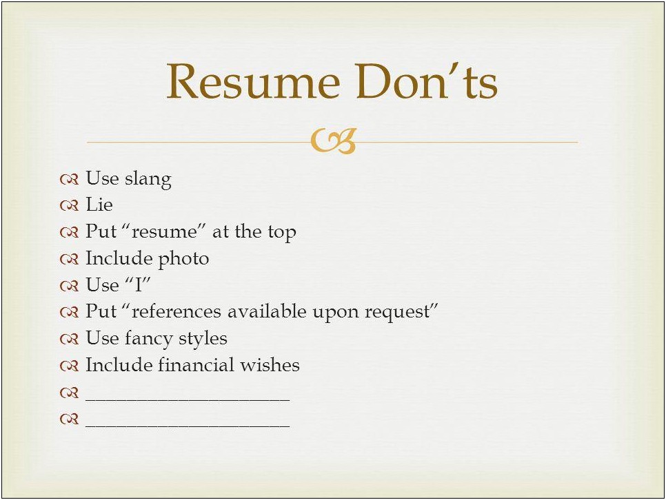 Should You Put References Furnished On Resume