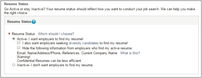 Should You Put Status On A Resume
