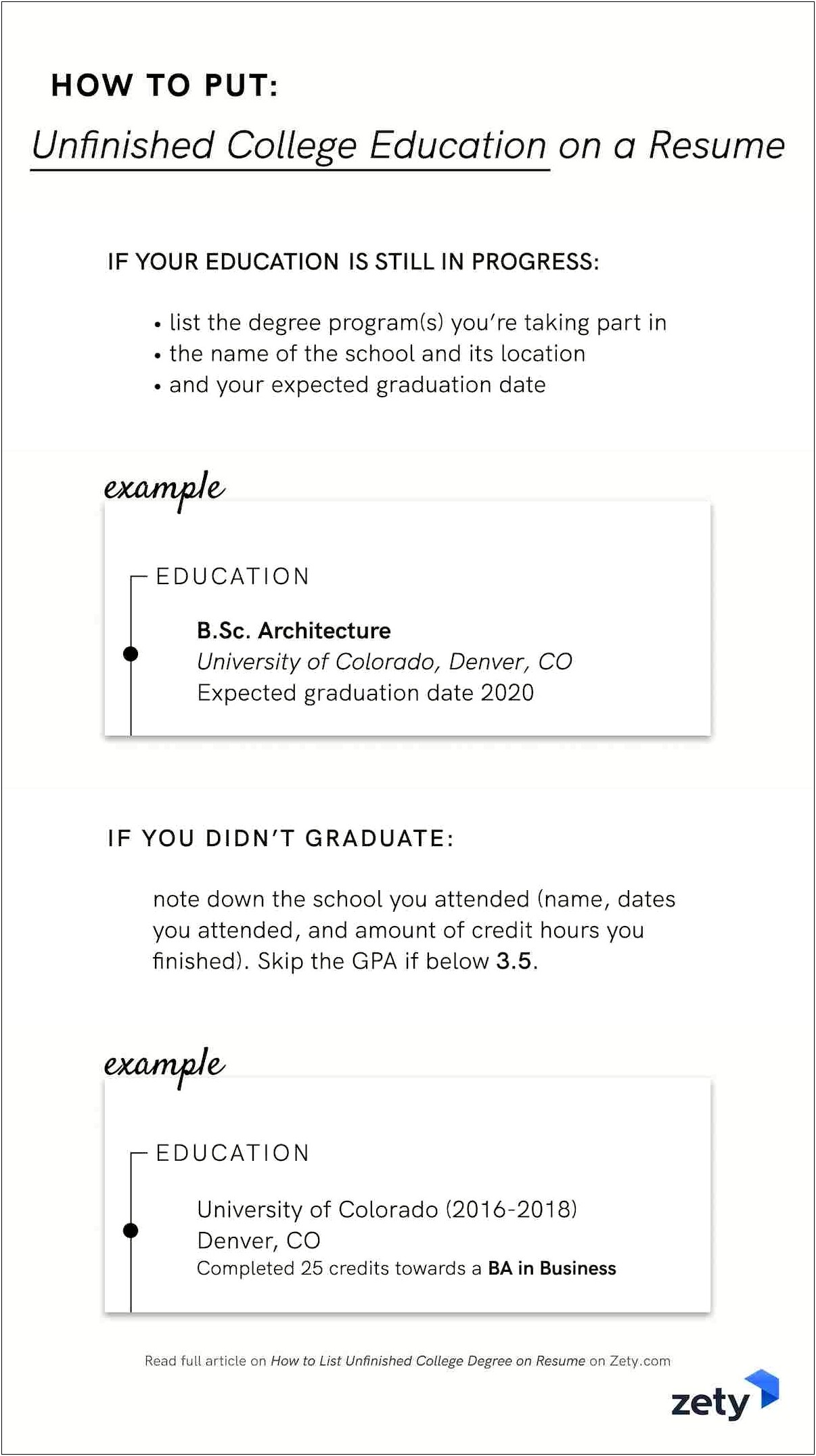 Should You Put Your College On Your Resume