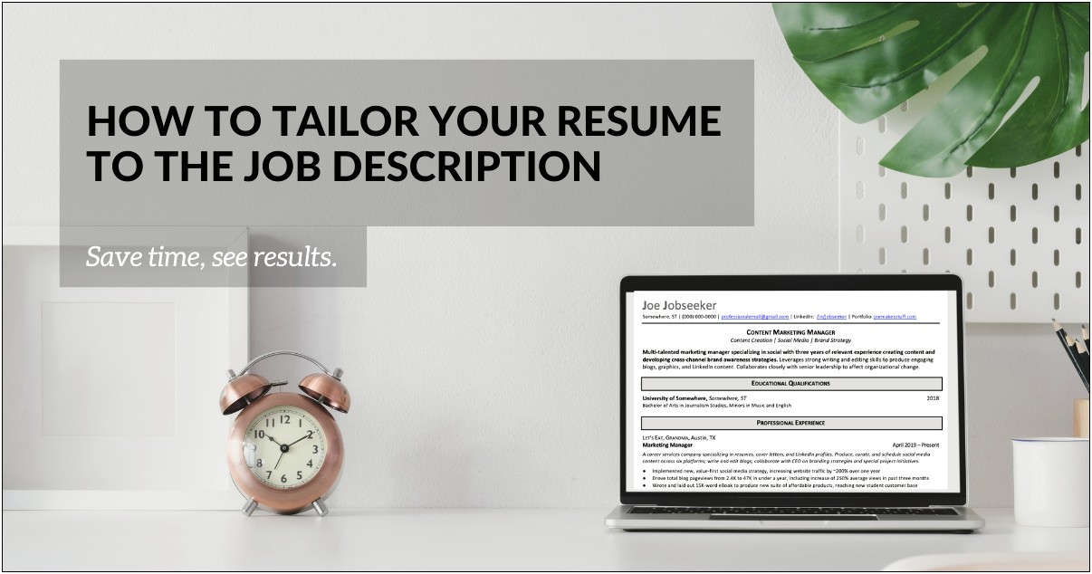 Should You Tailor Your Resume To The Job