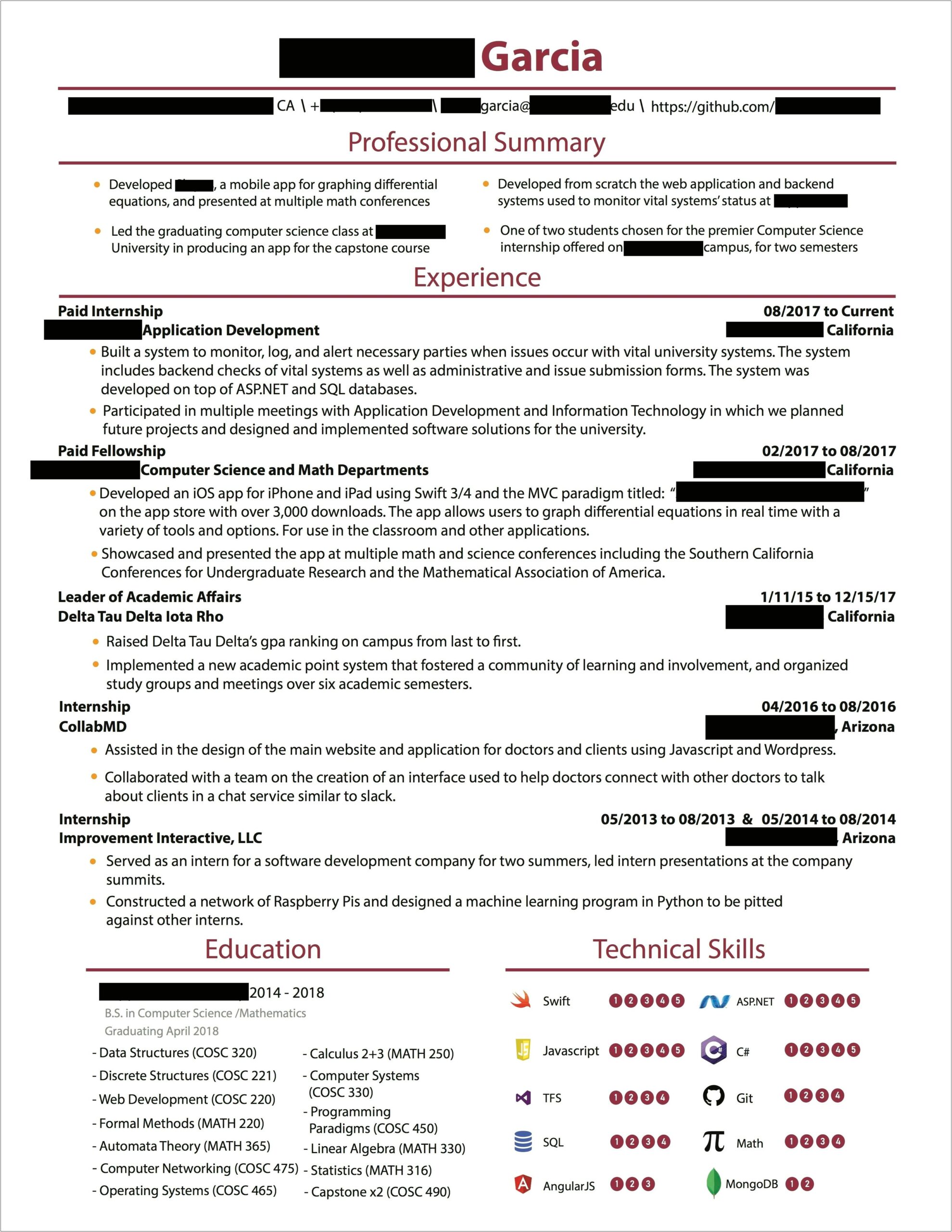 Silicon Valley Engineer Resume Template