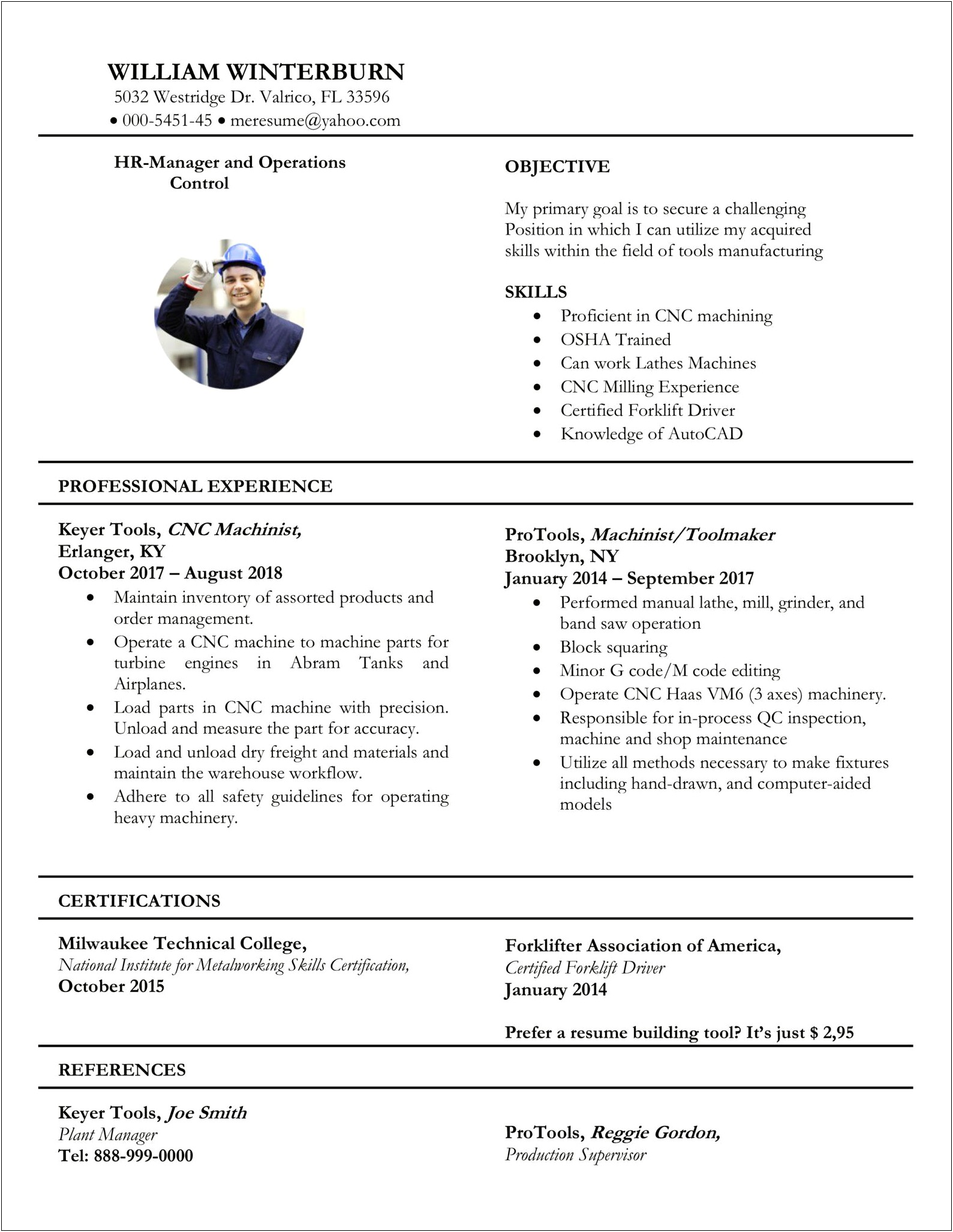Simple Resume Templates Free Download For Microsoft Word