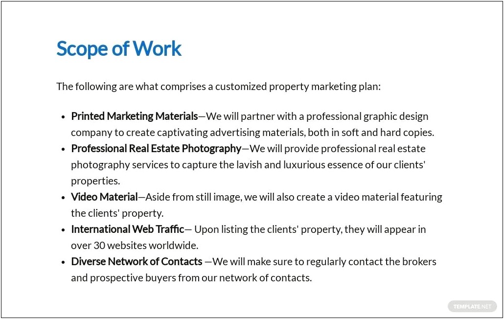 Site Template.net Pro Real Estate Resume