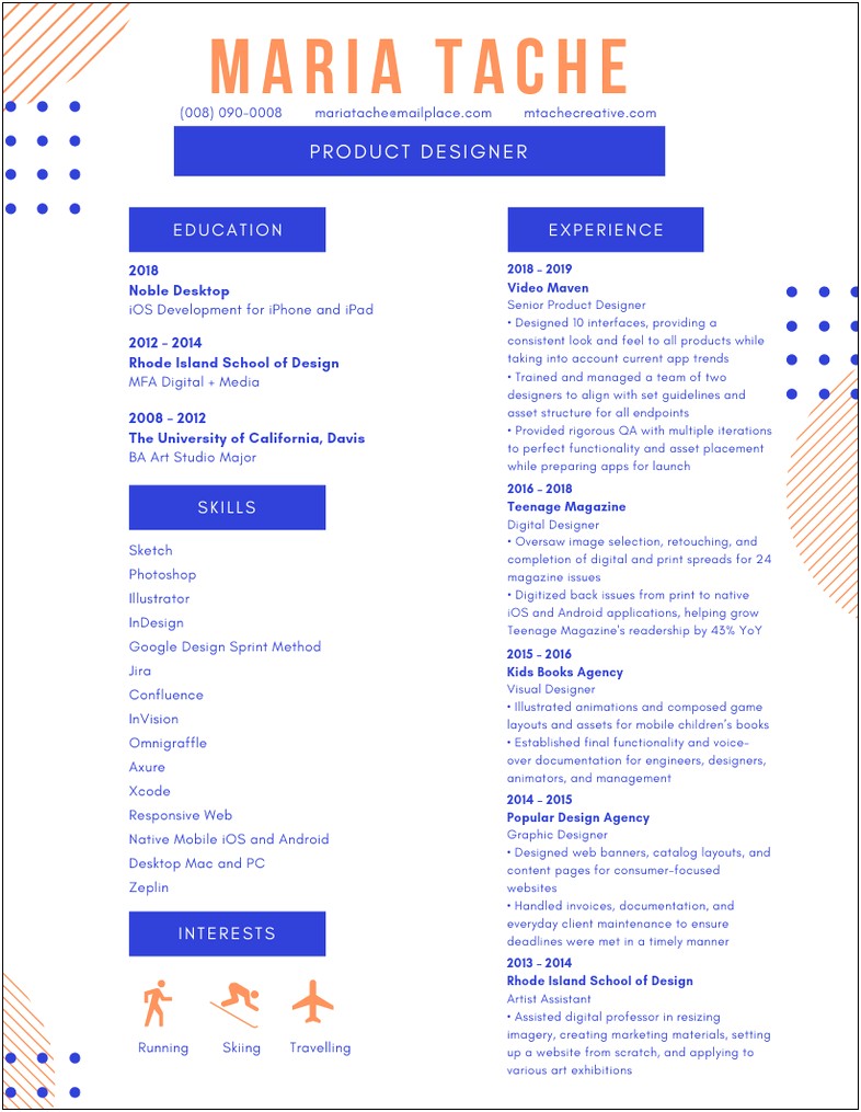 Skills And Interest Section Of Resume Examples