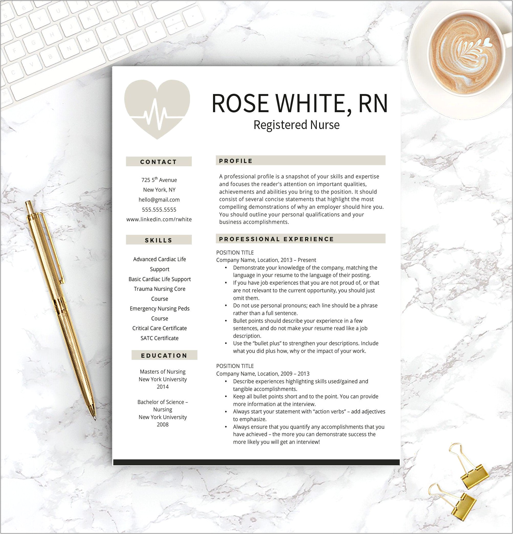 Skills And Qualities Of A Nurse Resume