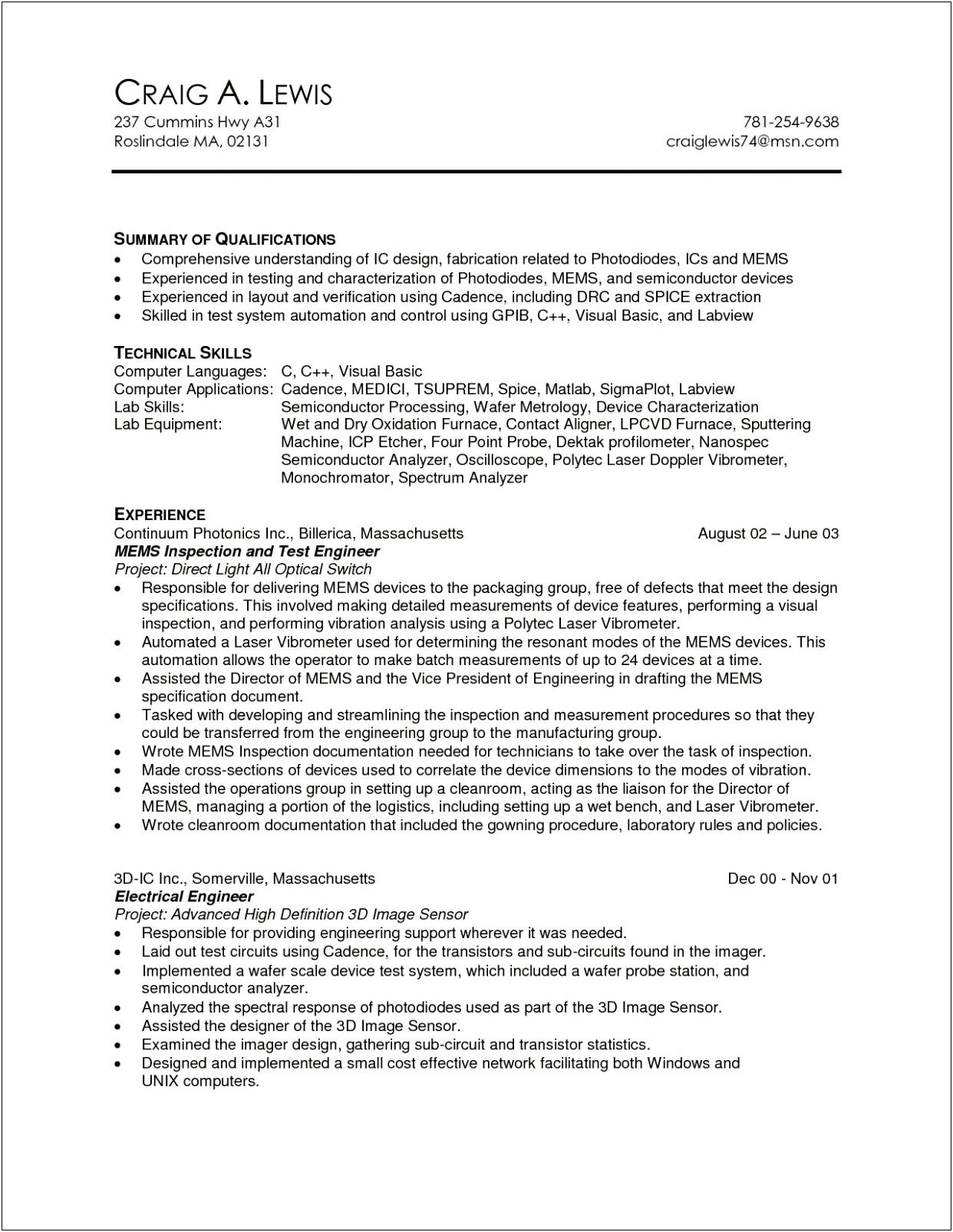 Skills For A Resume For Machine Operator