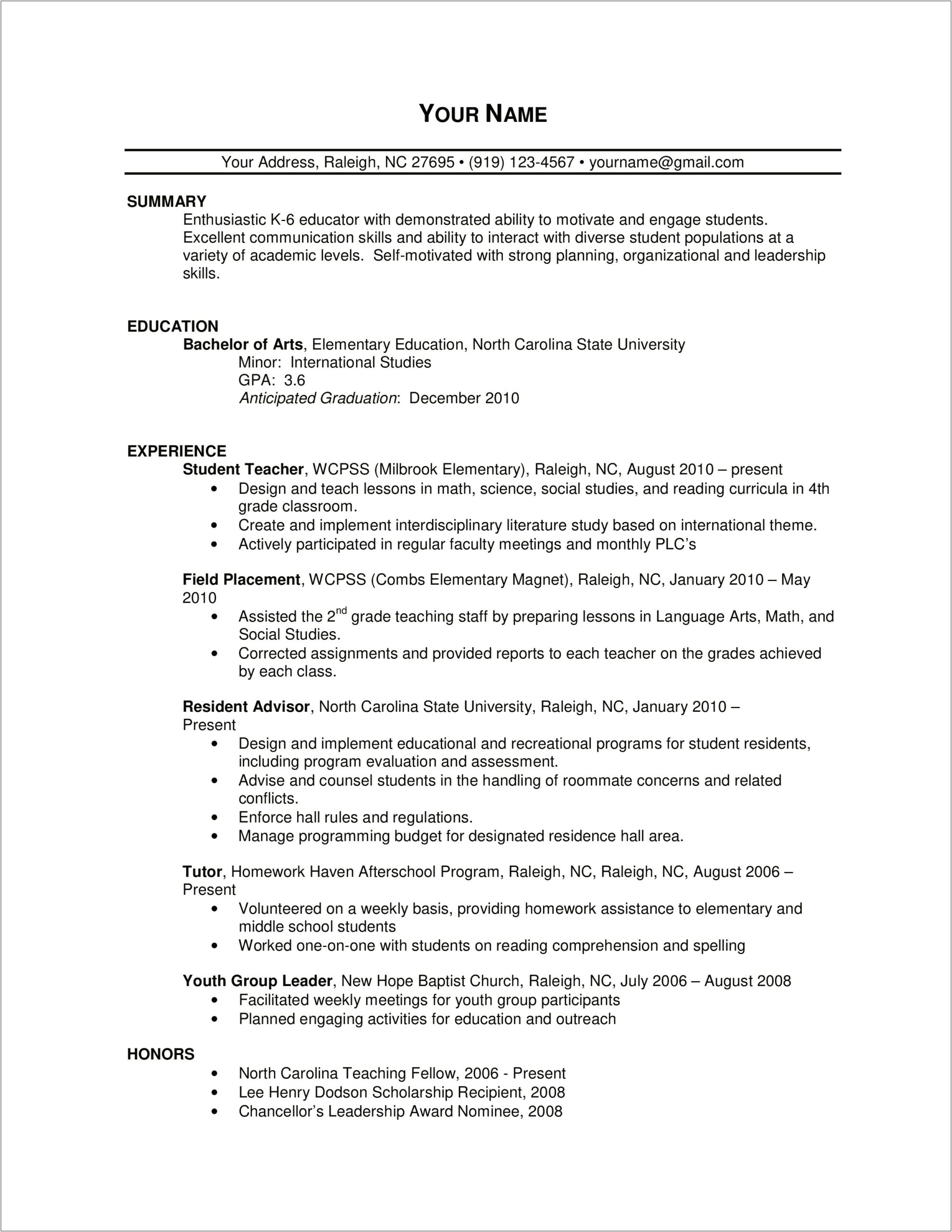 Skills Related To Teaching For Resume