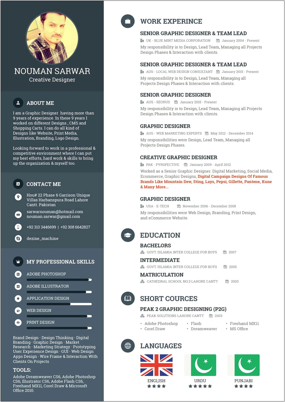 Skills To Include In A Graphic Design Resume