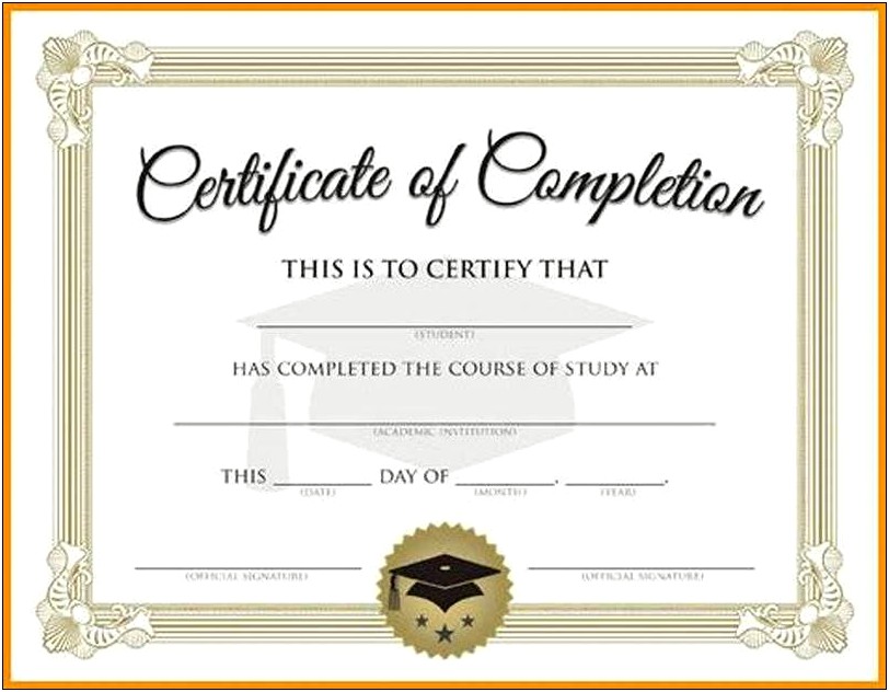 5th Grade Graduation Certificate Template Free