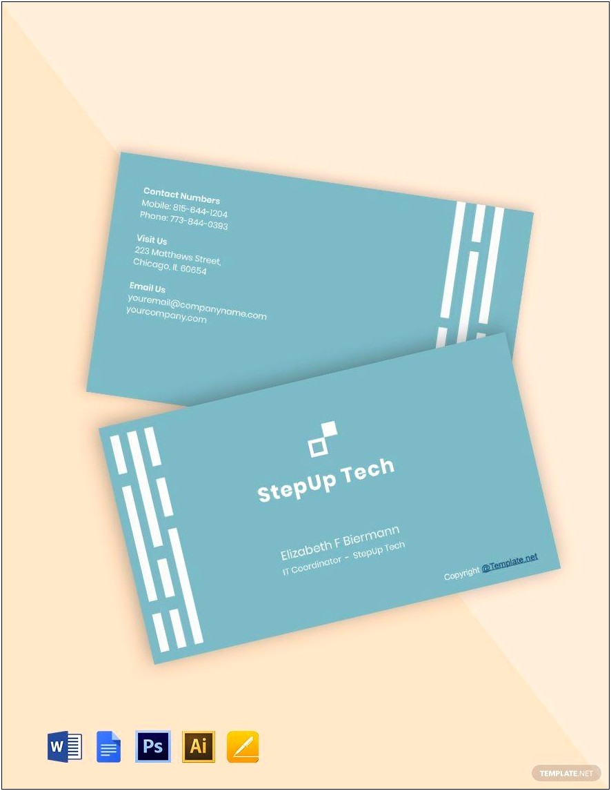 Adobe Indesign Business Card Template Free