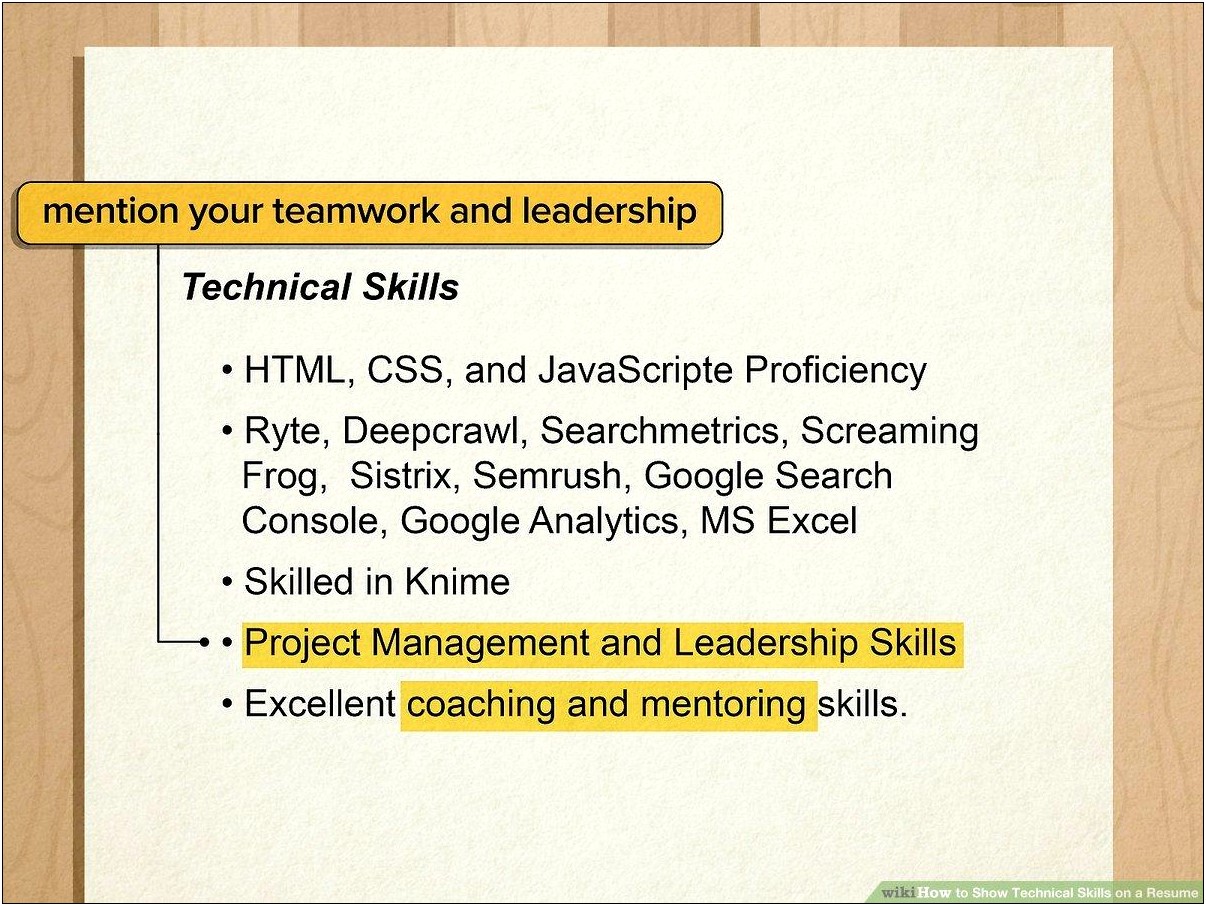 Skills Vs Technical Skills On A Resume