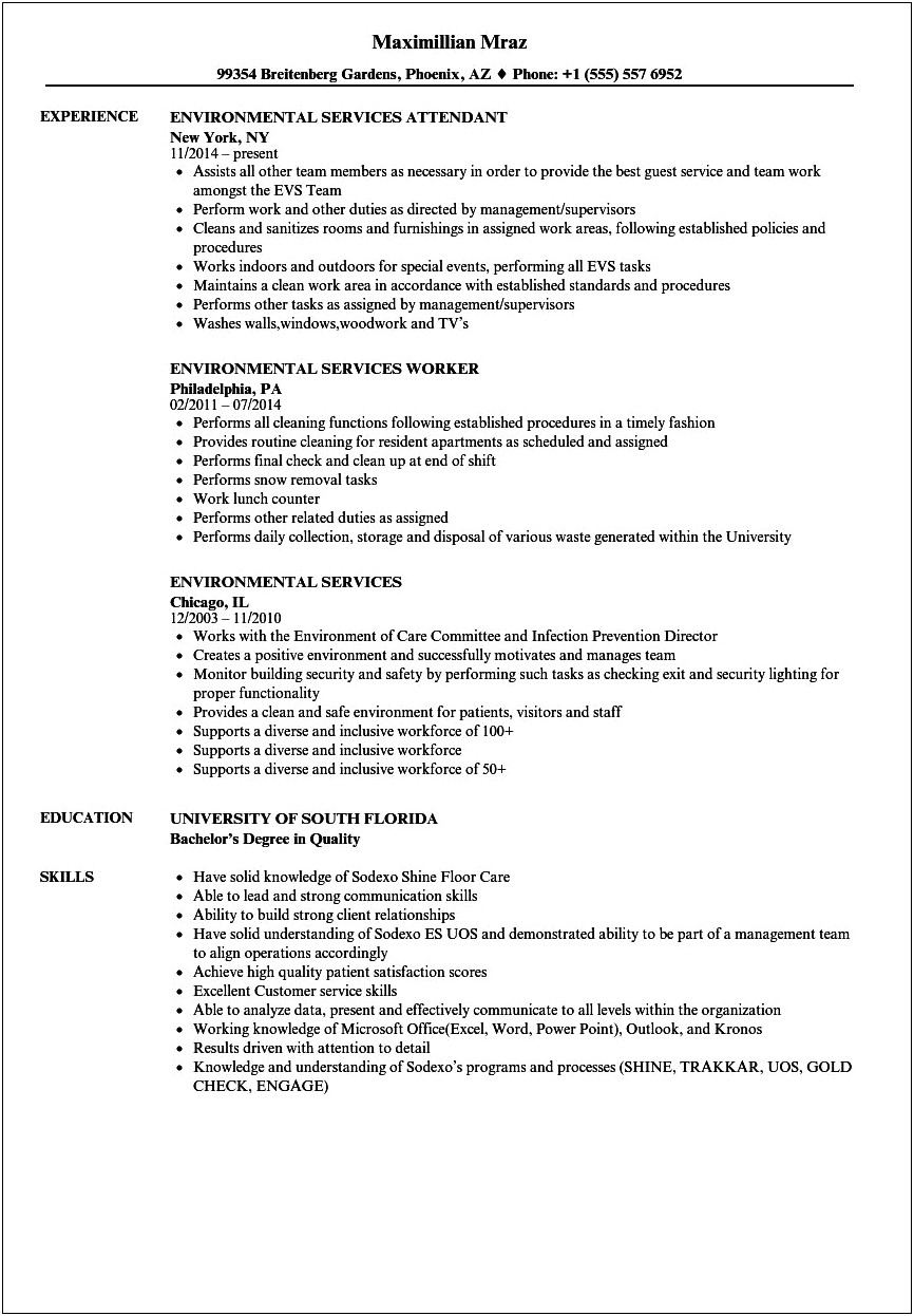 Snow Removal Job Description For Resume