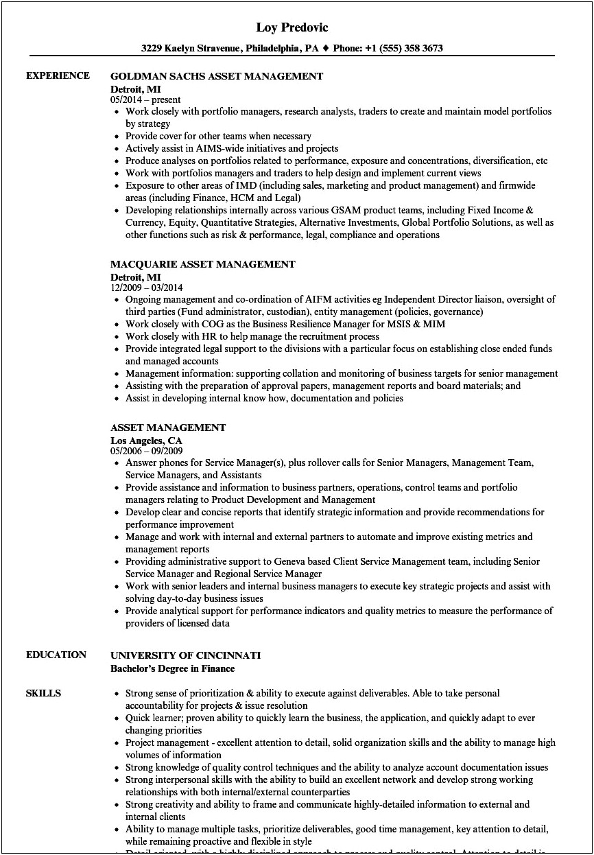 Software Asset Management Resume Samples Unexpierenced