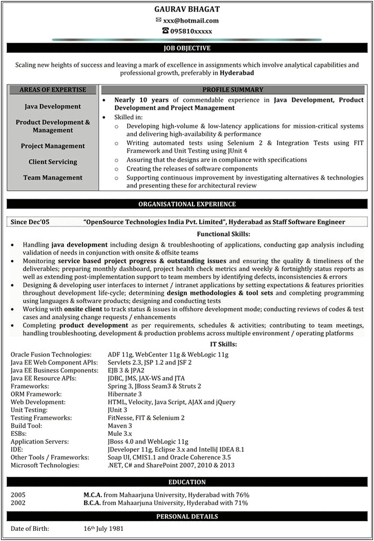 Software Testing Resume 7 Years Experience