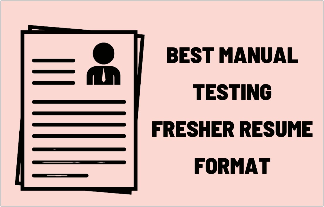 Software Testing Resume For Fresher Samples