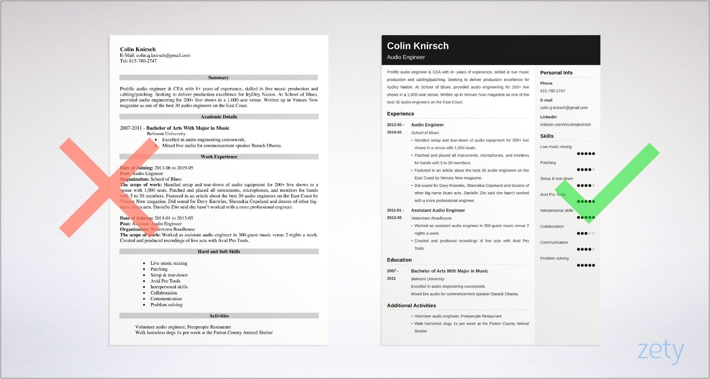 Sound Engineer Audio Mixer Cover Letter Resume
