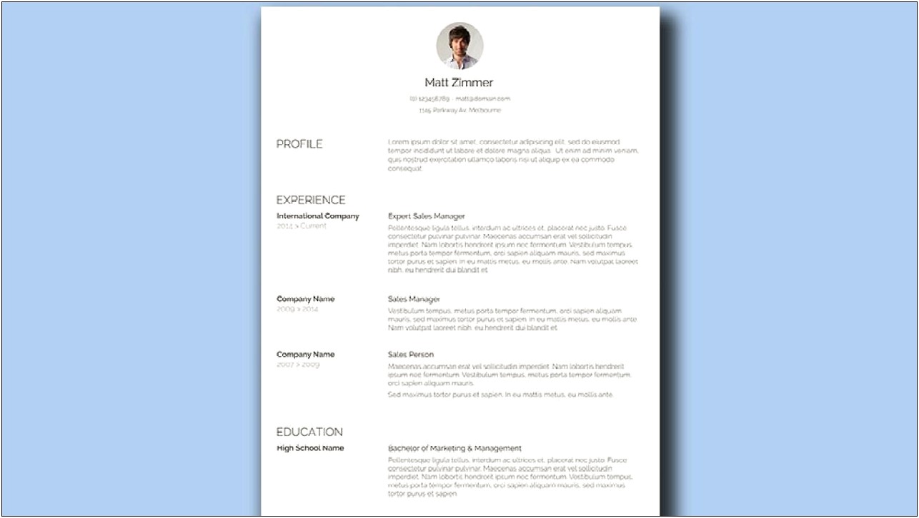 Spick And Span A Clean Resume Template Freebie