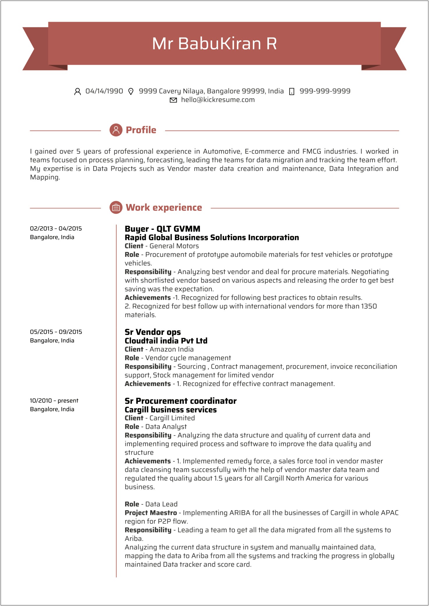 Sql Data Analyst Resume Summary Examples