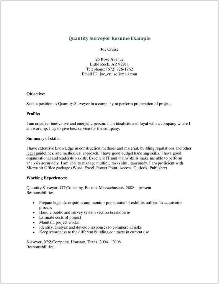 Telephone Surveyor Job Description For Resume
