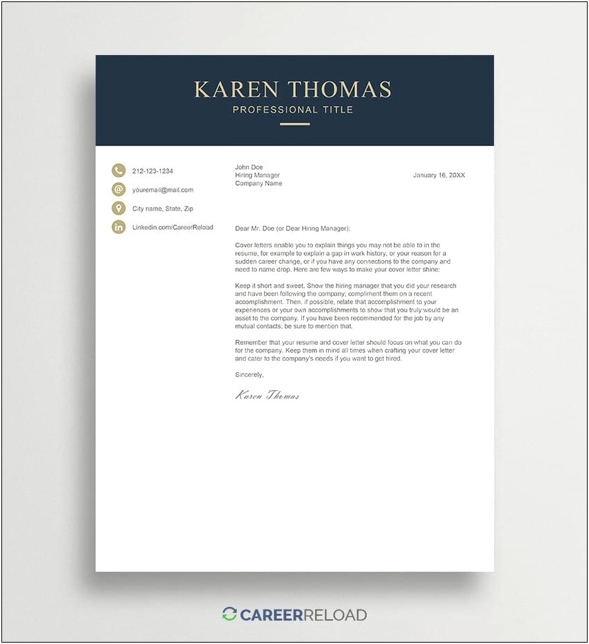 Template Cover Letter For Resume Microsoft