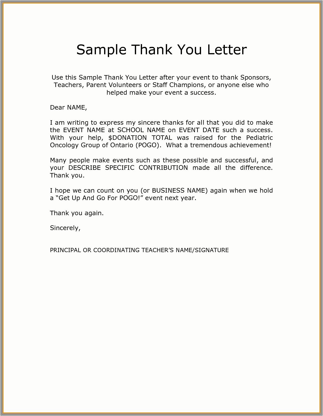 Thank You Letter After Resume Submission