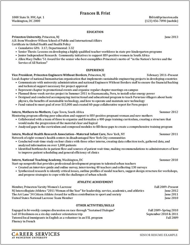 The Balance Careers High School Resume Examples