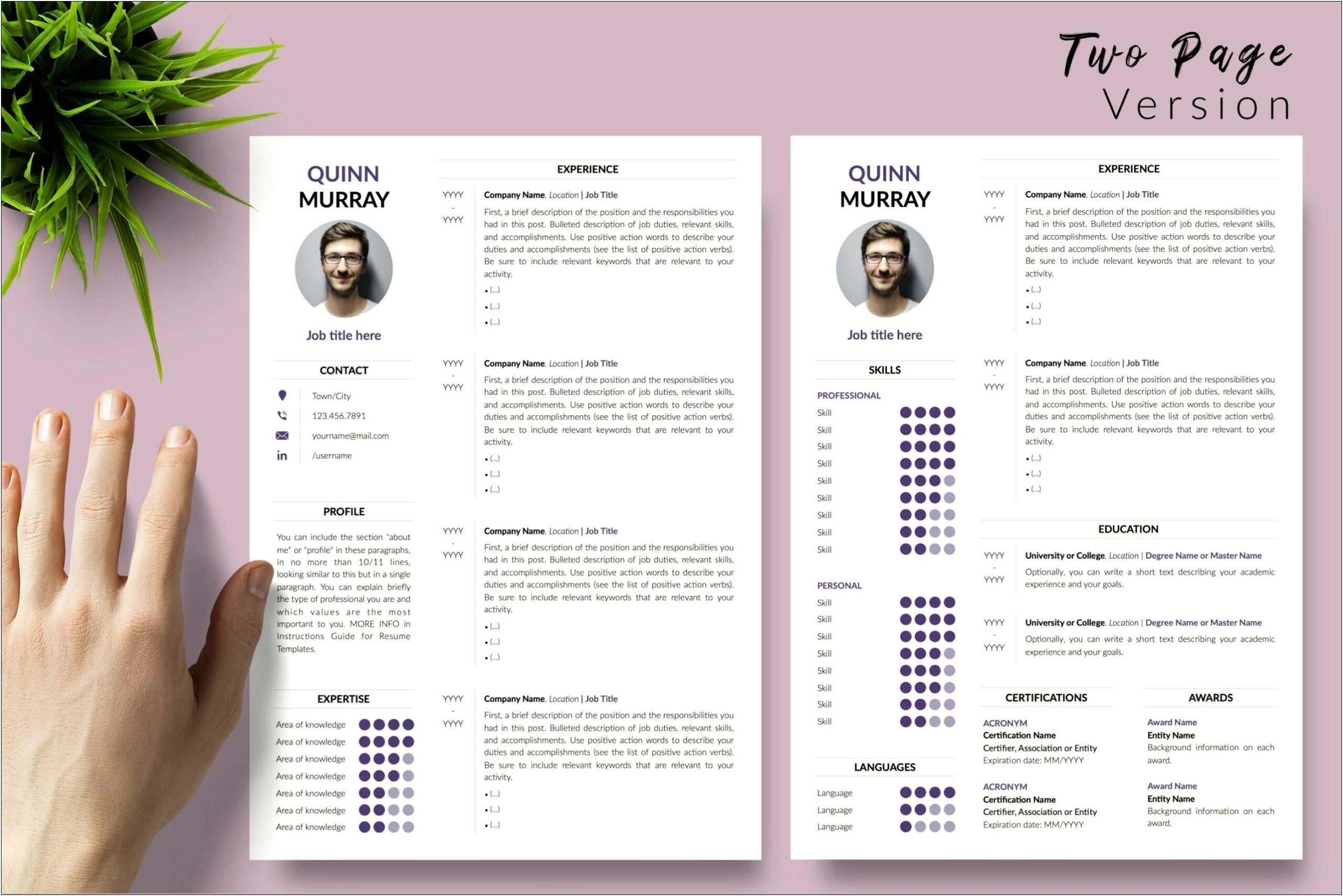 The Best Multi Page Resumes Ever
