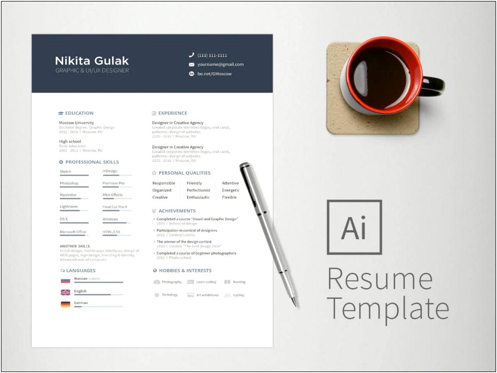 The Santiage Night Free Download Resume Template