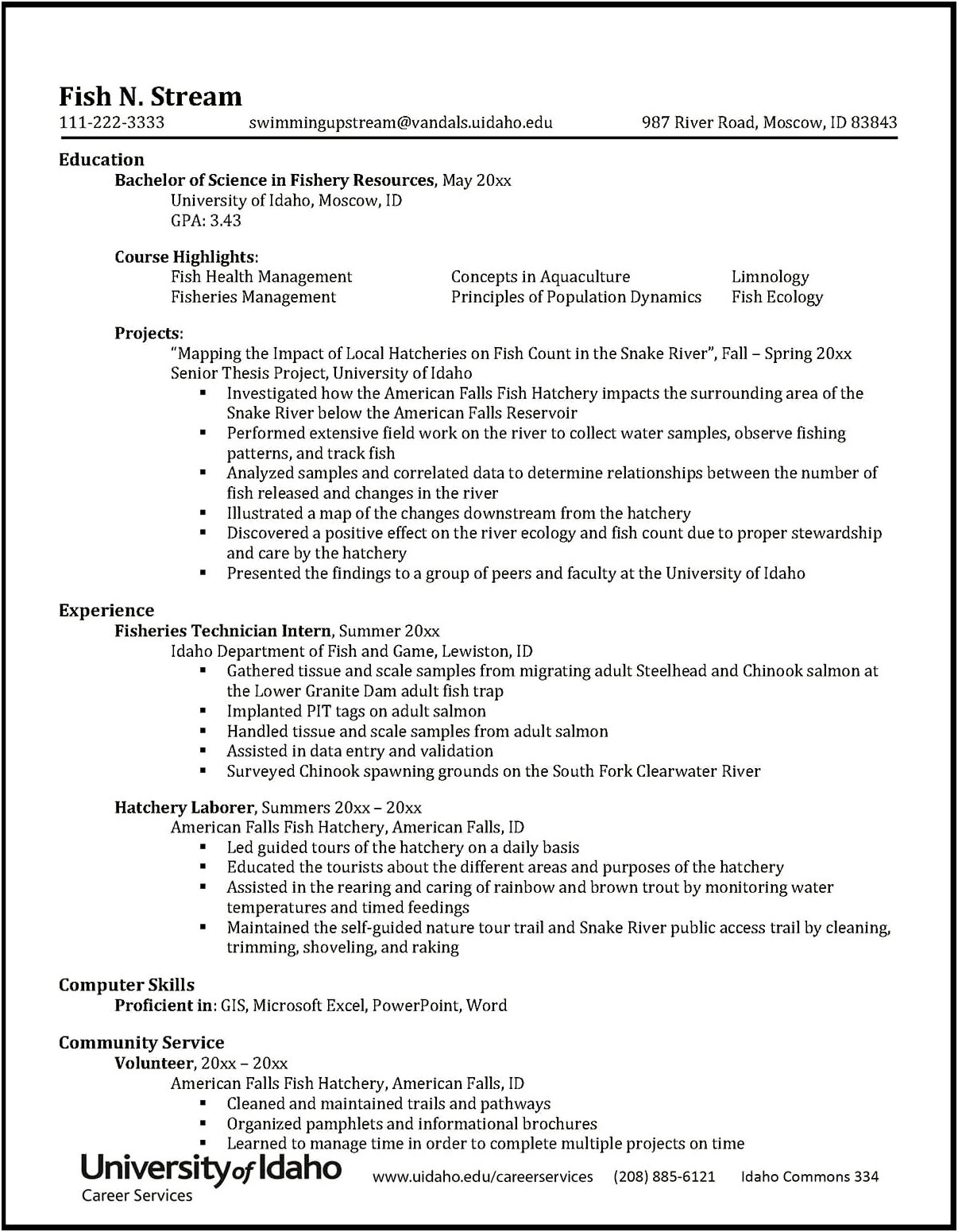 The Word Highlights For A Resume