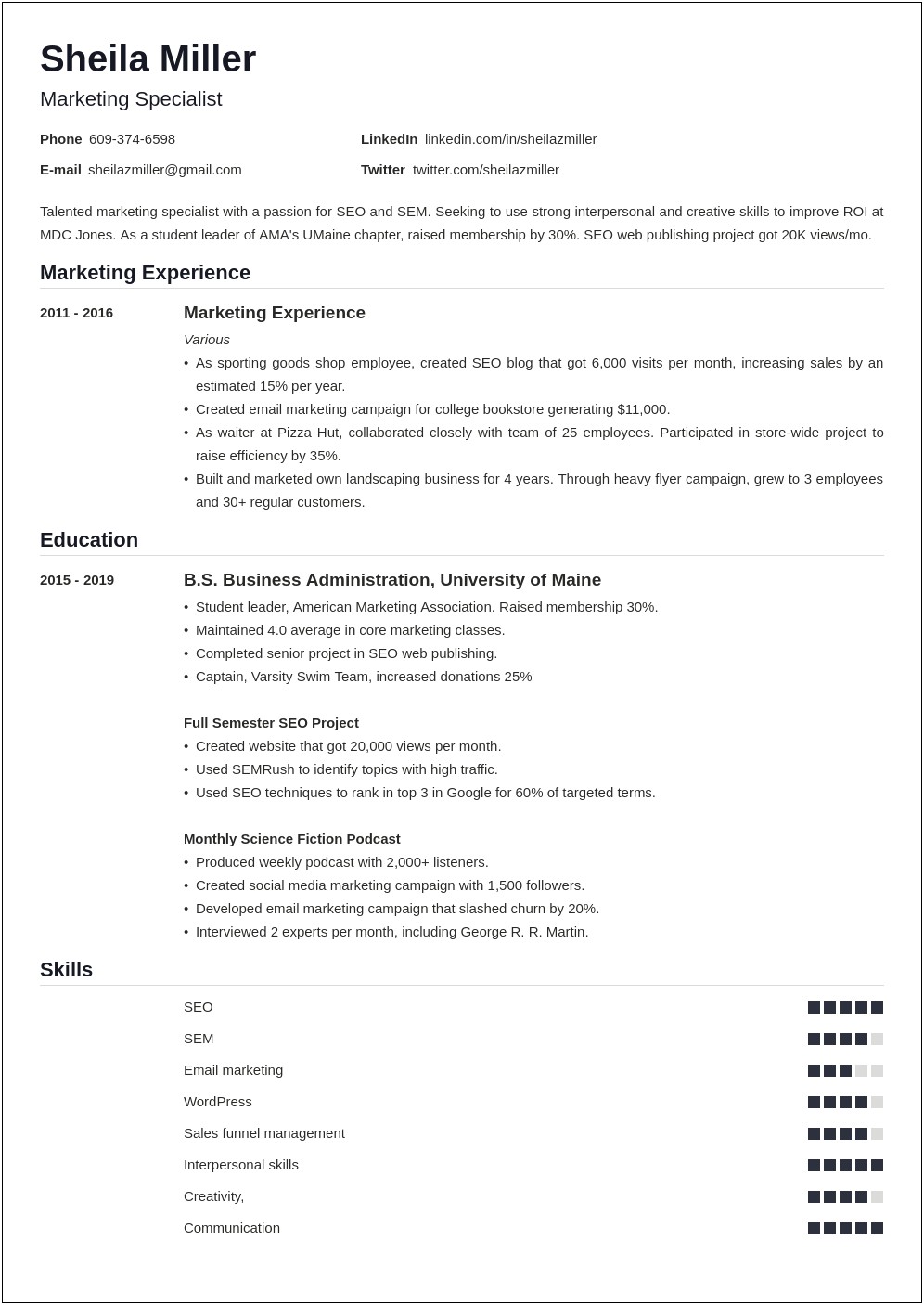 Things To Write In Skills Section Of Resume