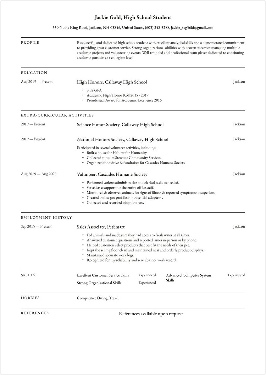 Tips For A Good First Resume