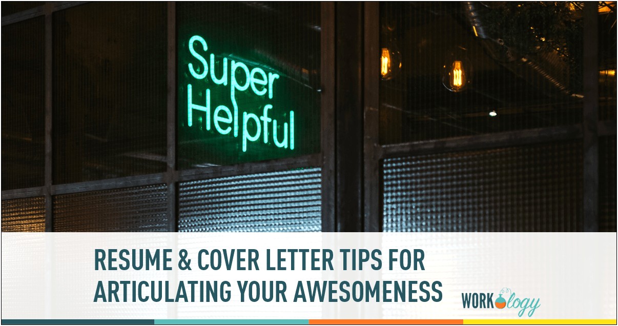 Tips For A Great Resume Cover Letter