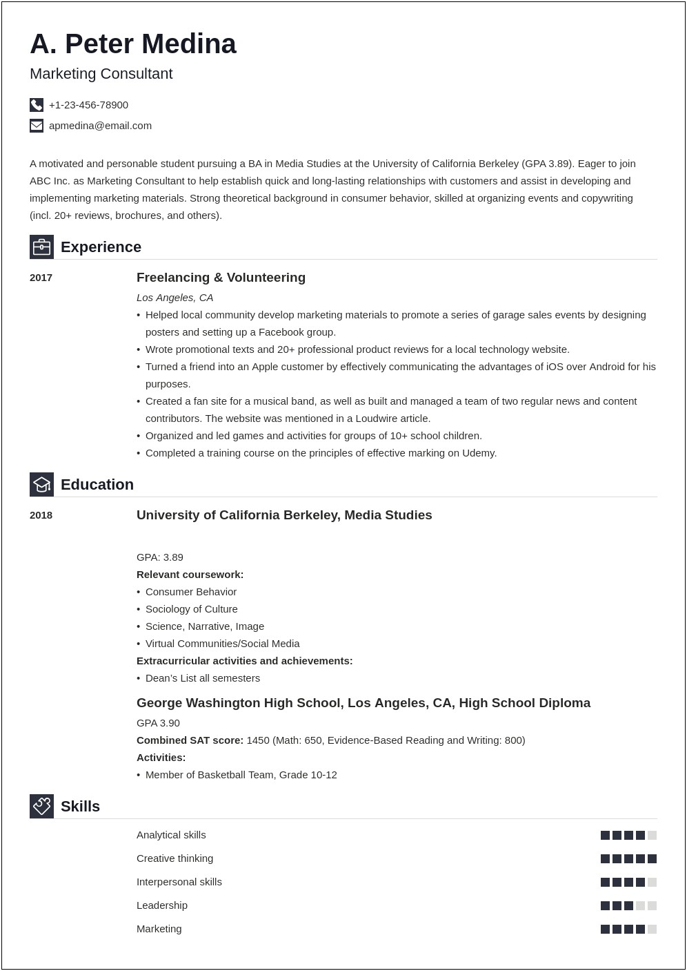 Top 3 Resume Examples 2017 Reviews